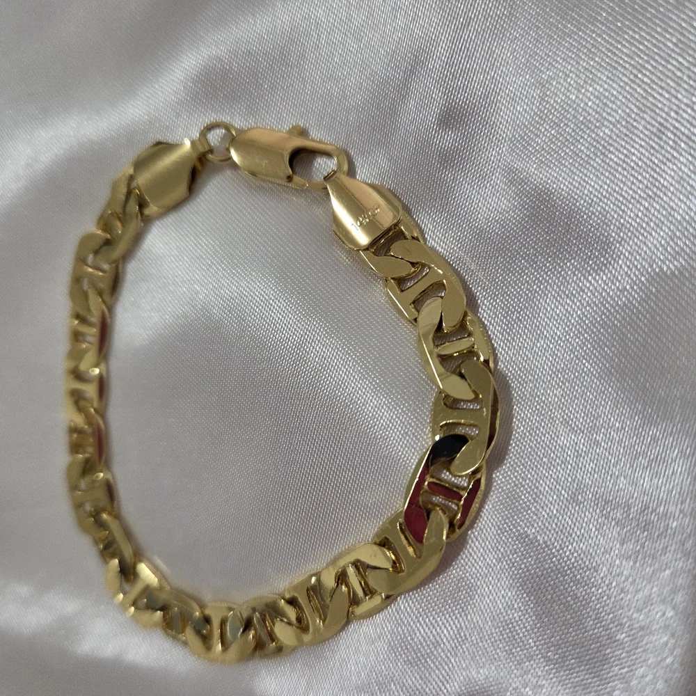14K Gold Plated Cuban Chain Bracelet Hip Hop Fashion Unisex
